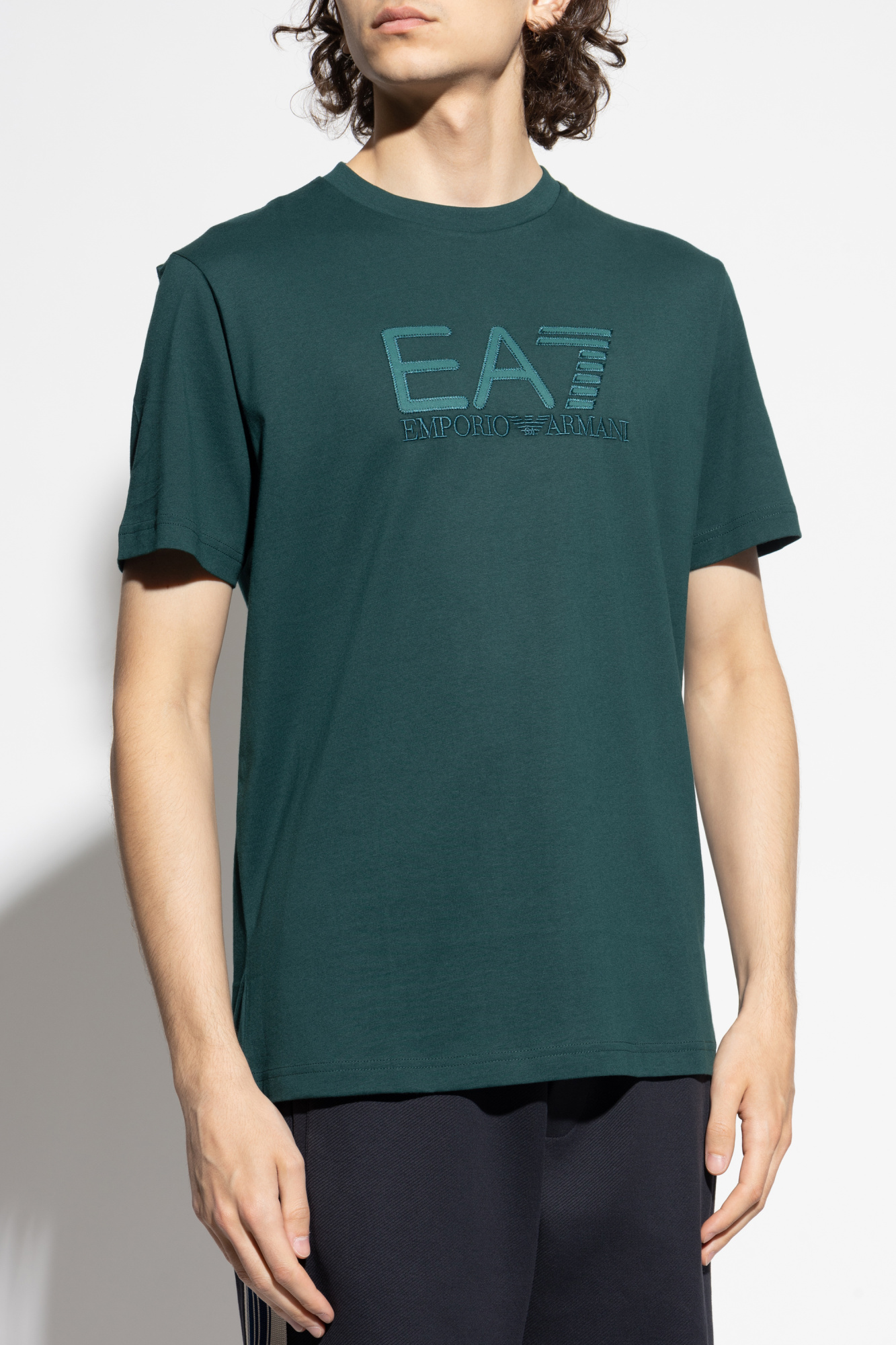 Tシャツ・カットソー EMPORIO ARMANI Men T Shirts EM001717AF14836F9049 GREEN EA7 Emporio Armani T-shirt from the